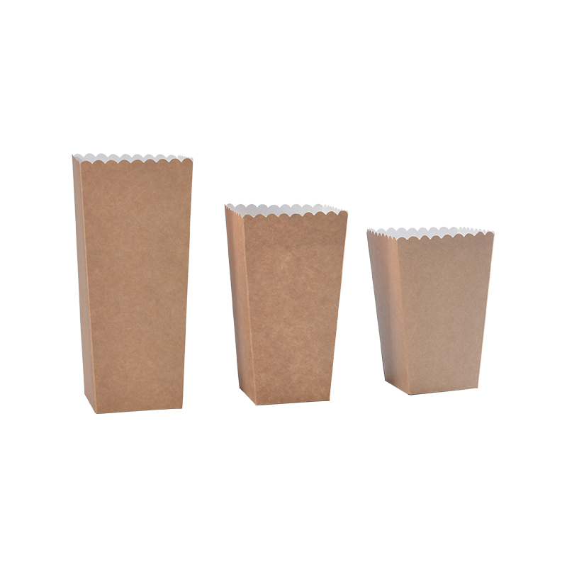 Krabičky na popcorn Kraft, mini krabice na pukance na dekorácie filmovej noci