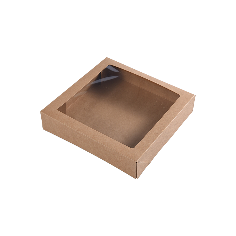 Hnedé sulfátové malé tortové škatule na tortové porcie - pekárske krabičky na sušienky/Brownie - kartónové škatule na tortové balenie na pochúťky/darčeky