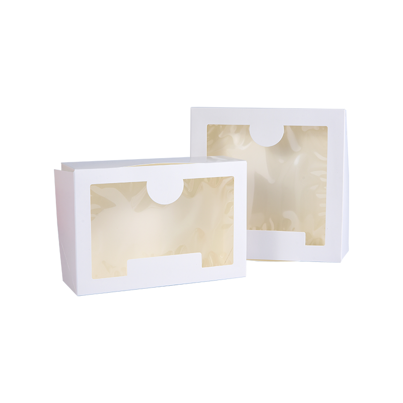 White Pie Boxes with Window  Cookie /Donut Bakery Box