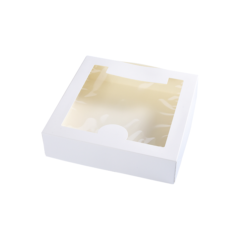 White Pie Boxes with Window  Cookie /Donut Bakery Box