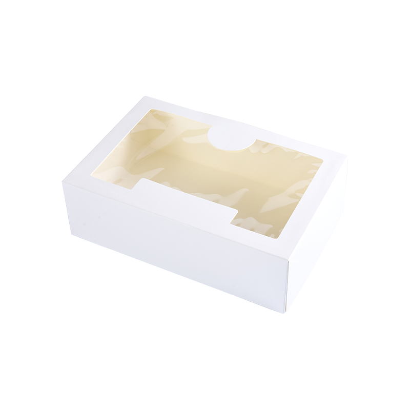 White Pie Boxes with Window  Cookie /Donut Bakery Box